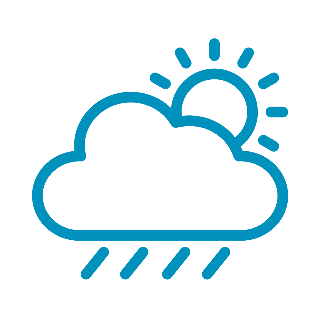 Wettersymbol Tc Blau ohne Hintergrund